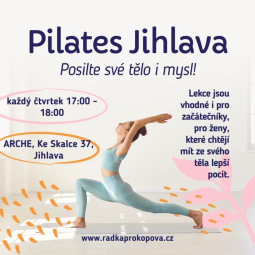 Pink and Orange Playful Pilates Instagram Post Pilates JIHLAVA