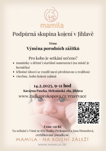 Podpůrná skupina kojení 14.2 Valentýnská podpůrná skupina KOJENÍ 14.2.2025