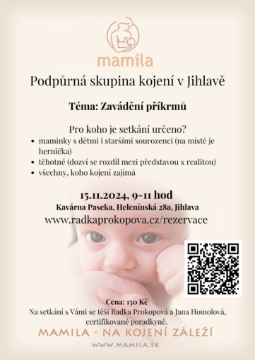 Podpůrná skupina kojení 15.11 Podpůrná skupina KOJENÍ 15.11.2024