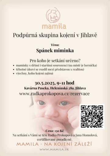 Podpůrná skupina kojení-2 Podpůrná skupina KOJENÍ 30.5.2025
