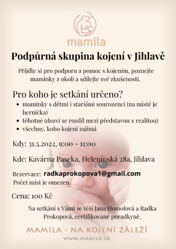 Podpůrná skupina KOJENÍ 31.5.2022