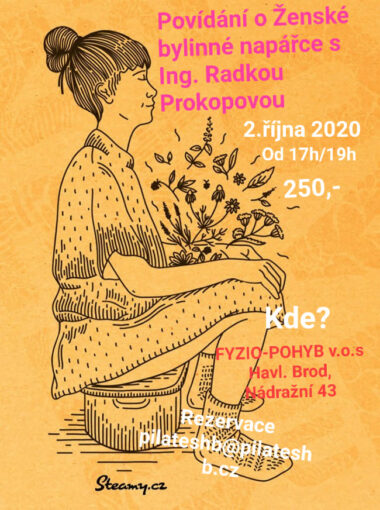 Ženská bylinná napářka – 1.&nbsp;přednáška v&nbsp;HB